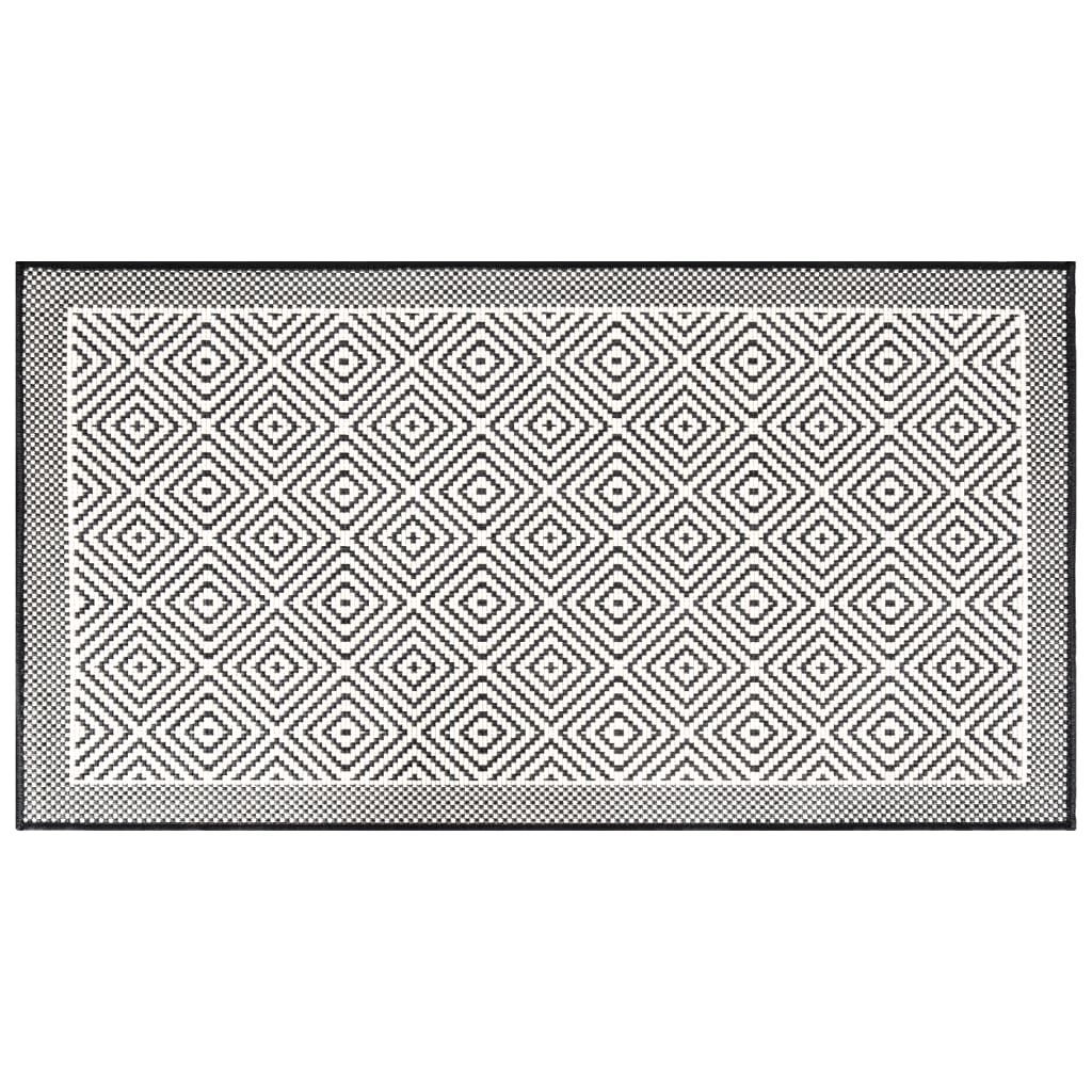 Vidaxl mimo koberec reverzibilní 80x150 cm šedá a bílá