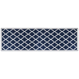 Vidaxl mimo koberec Reverzibilní 80x250 cm Navy Blue and White