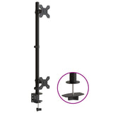 Vidaxl Monitor Standard Double Vesa 75 100 mm in acciaio nero