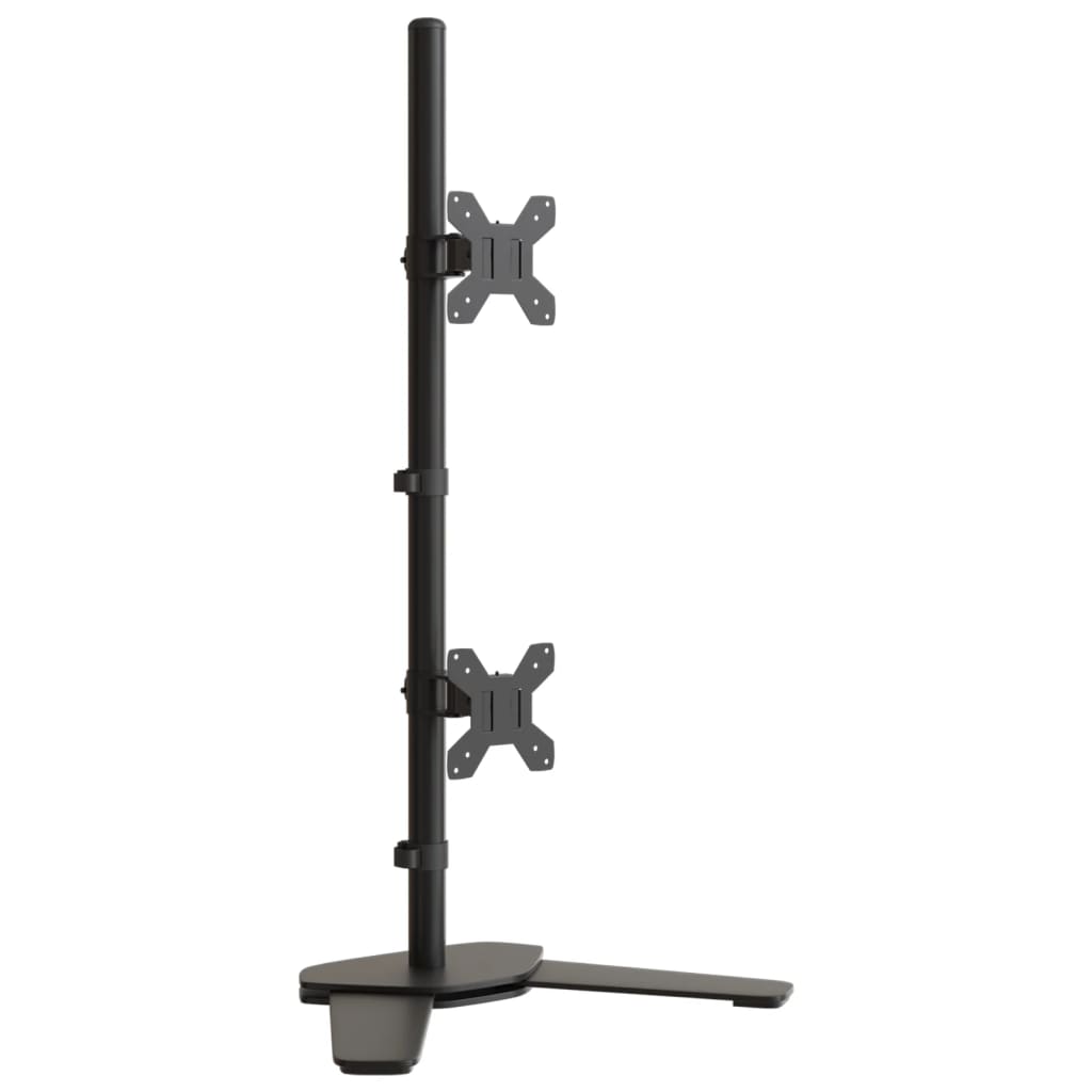 Vidaxl Monitor Standard Double Vesa 75 100 mm en acier noir