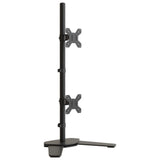 Vidaxl Monitor Standard Double Vesa 75 100 mm en acier noir