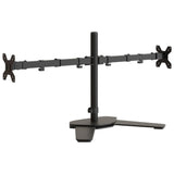 Vidaxl Monitor Standard Double Vesa 75 100 mm en acier noir