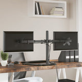 Vidaxl Monitor Standard Double Vesa 75 100 mm en acier noir