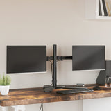Vidaxl Monitor Standard Double Vesa 75 100 mm en acier noir