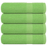 Ručníky Vidaxl Bath 4 PC 100x150 cm 360 g m² 100% bavlněné jablkové zelené