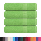 Ručníky Vidaxl Bath 4 PC 100x150 cm 360 g m² 100% bavlněné jablkové zelené
