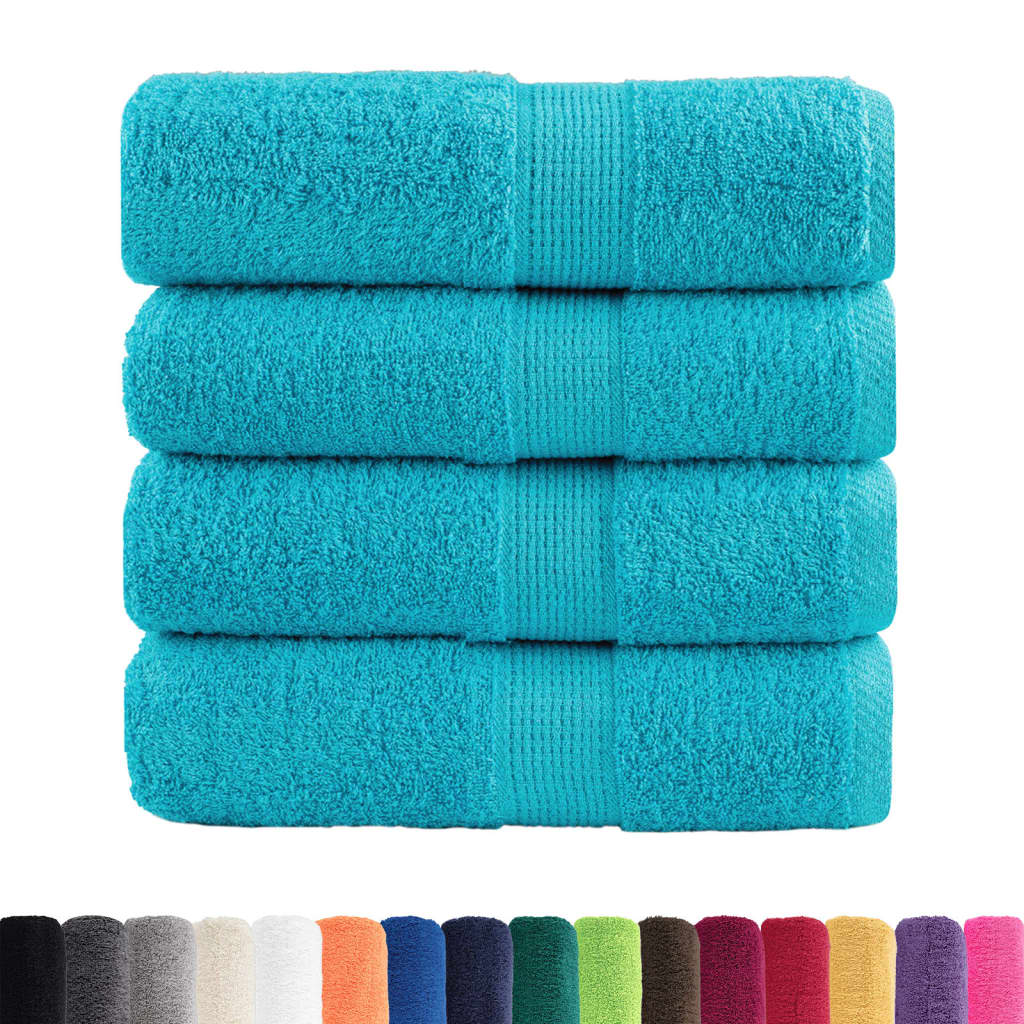 Vidaxl hostové ubrousky solund 4 ks 600 g m² 30x30 cm tyrkysové