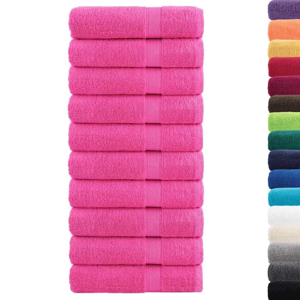 Vidaxl Bath Towels Solund 10 St 600 g m² 100x150 cm