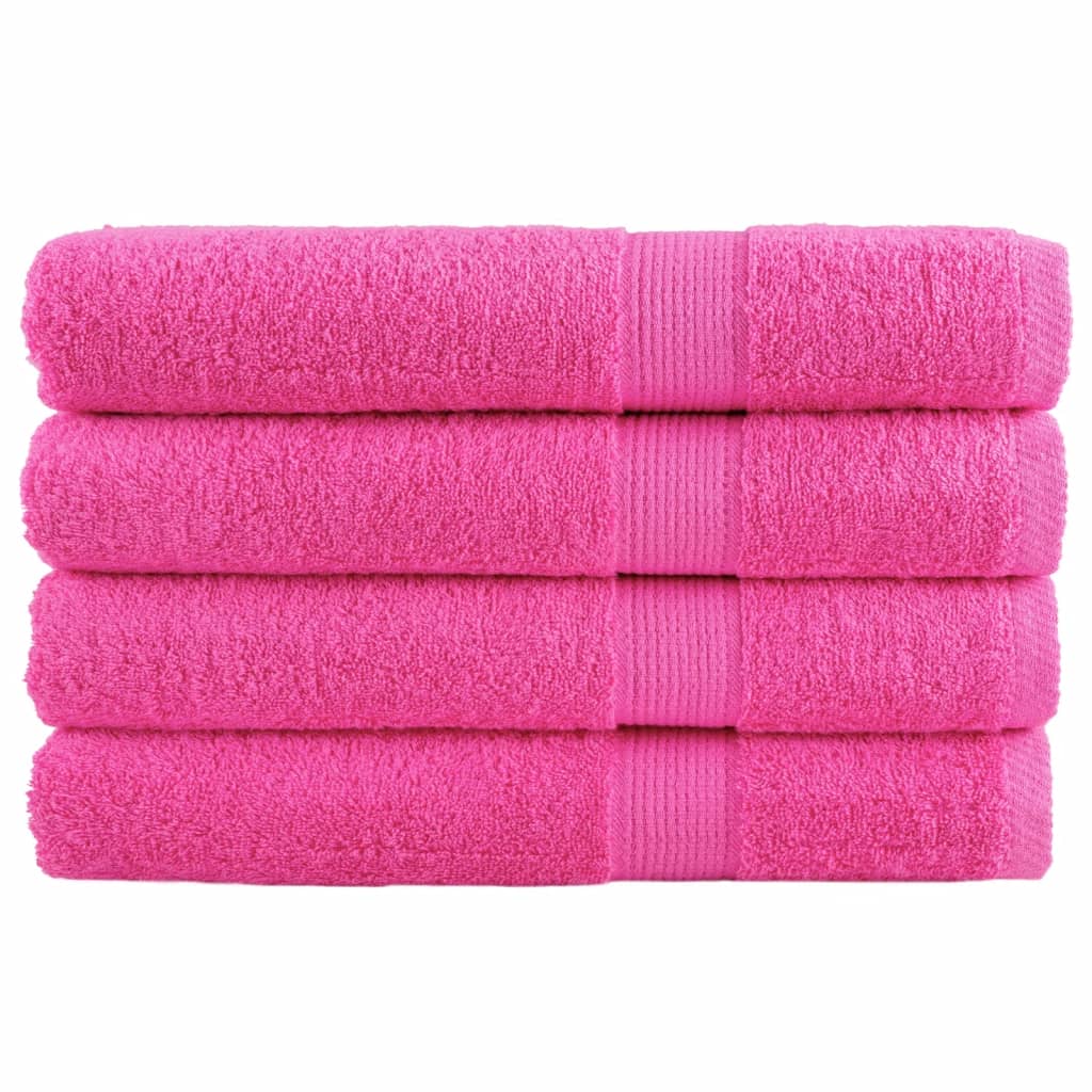 Vidaxl Sauna Cloths Solund 4 ST 600 G m² 80x200 cm różowy