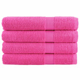 Vidaxl Sauna Cloths Solund 4 ST 600 G m² 80x200 cm różowy