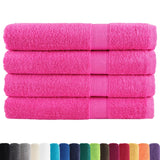 Vidaxl Sauna Cloths Solund 4 ST 600 G m² 80x200 cm różowy