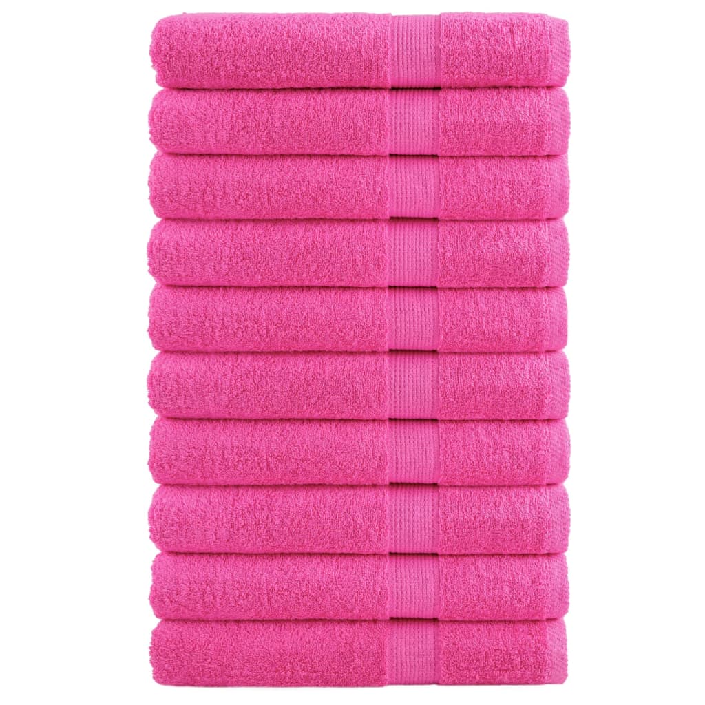 Vidaxl Sauna Cloths Solund 10 St 600 G m² 80x200 cm różowy