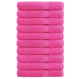 Vidaxl Sauna Cloths Solund 10 St 600 G m² 80x200 cm różowy