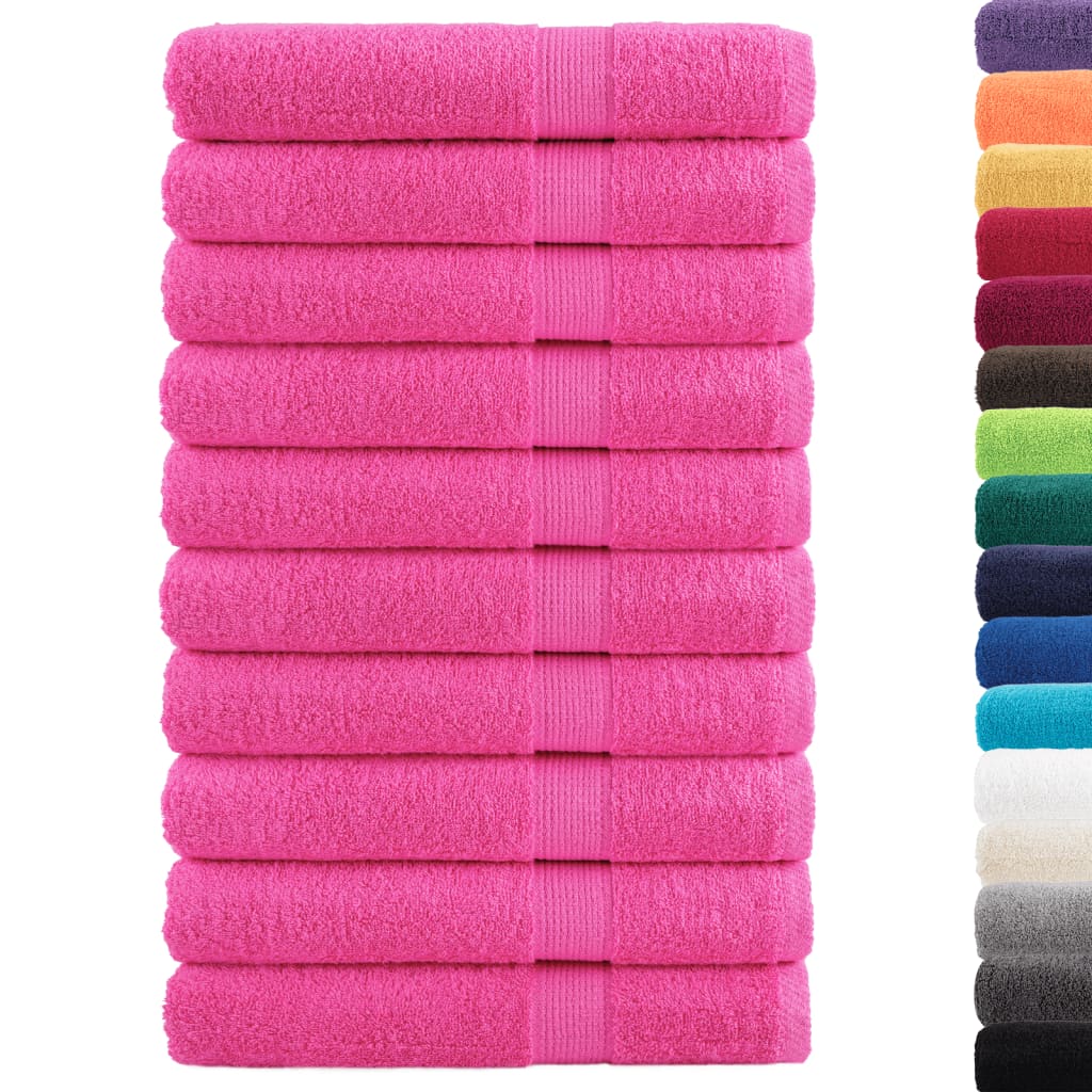 Vidaxl Sauna Cloths Solund 10 St 600 G m² 80x200 cm różowy