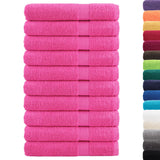 Vidaxl Sauna Cloths Solund 10 St 600 G m² 80x200 cm różowy