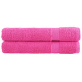 Vidaxl -Handtücher Solund 2 PCs 600 g m² 100x200 cm Pink
