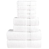 Vidaxl Toallas de 8 piezas Solund de 600 g m² blanco