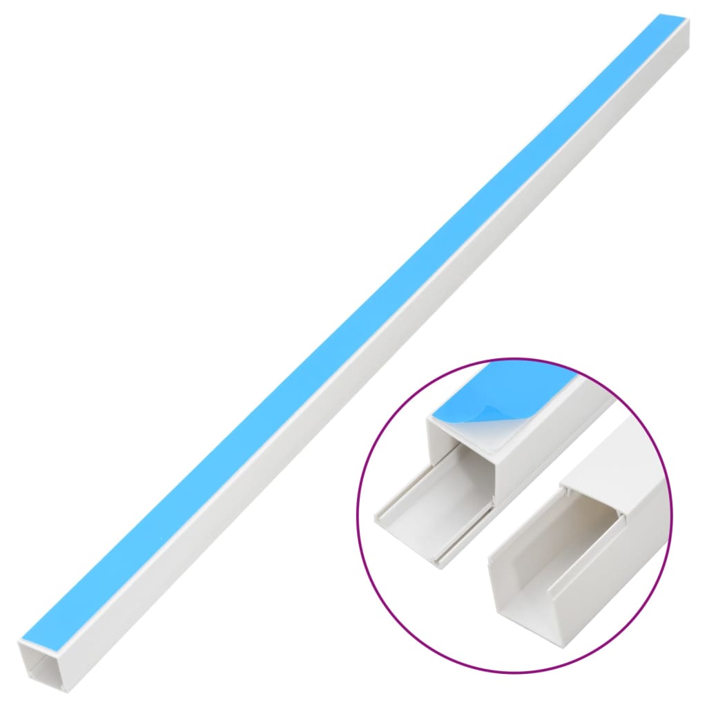 Vidaxl Kabel Gote selbst -adhesiv 20x10 mm 30 m PVC