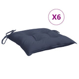 Polštáře židle Vidaxl 6 st 50x50x7 cm Oxford Fabric Marine Blue
