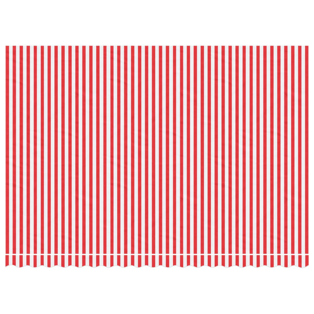 VidaXL Replacement cloth for Luifel Striped 4.5x3 m Red and White
