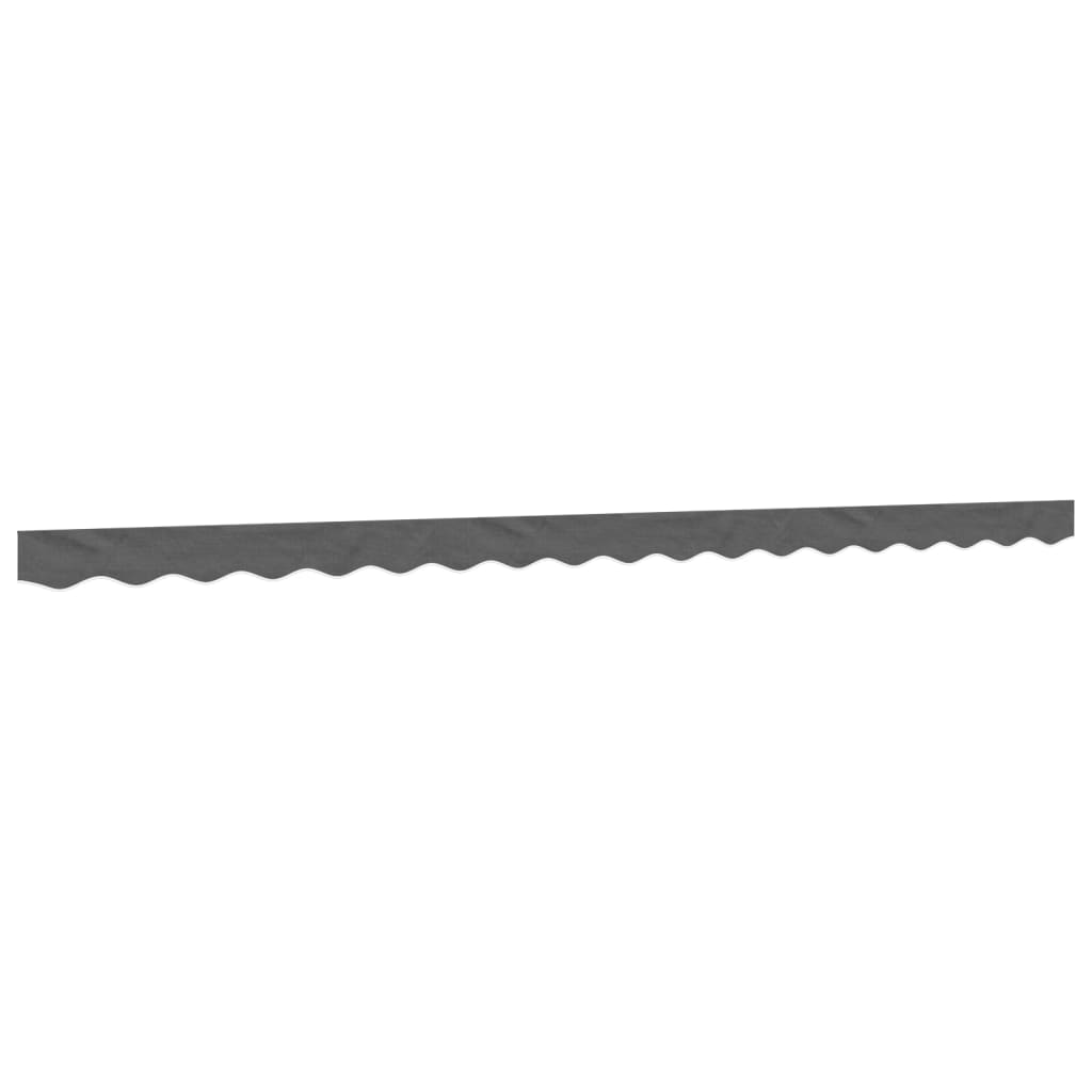 Tissu de remplacement Vidaxl pour la jupe à canopée rayée 4,5 m anthracite -colored
