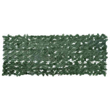 Vidaxl Balcony screen with dark green leaves 200x75 cm