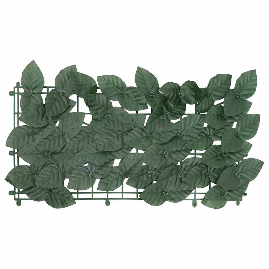 Écran de balcon Vidaxl avec feuilles vert foncé 200x150 cm