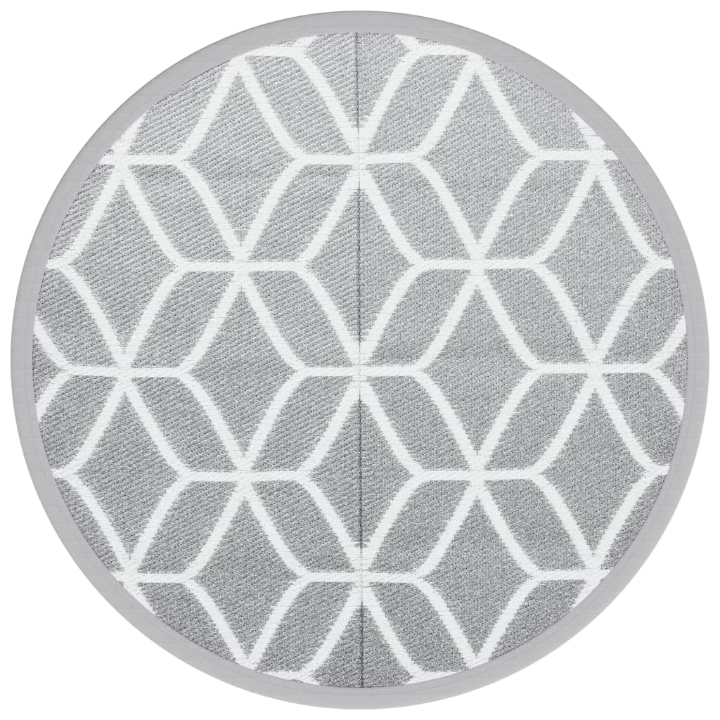 Vidaxl ausserhalb vun Tug Arakil Ø 200 cm Polypprope Grey