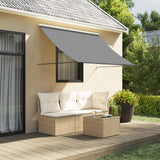 VIDAXL LAFEL ERFEHLUNG 250x150 cm Stoff und Stahl -Anthrazit -Verschärfen