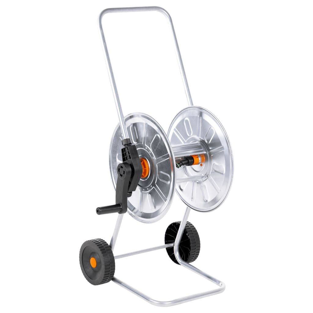 Vidaxl Garden Mank Cart por 50 m 1 2 o 35 m 3 4 Manguera de acero