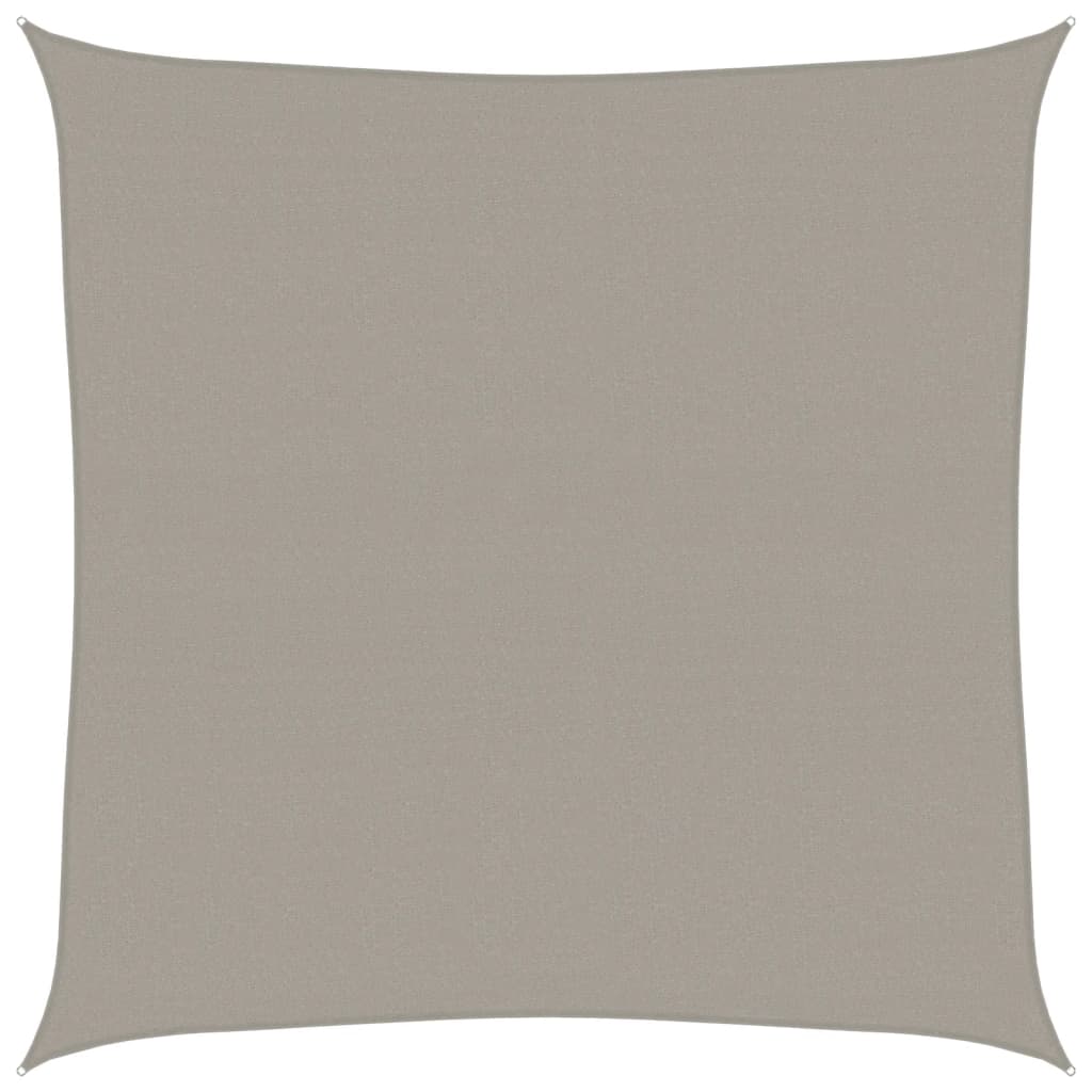 Vidaxl Zonnezeil 160 g m² kvadrat 4,5x4,5 m HDPE lysegrå
