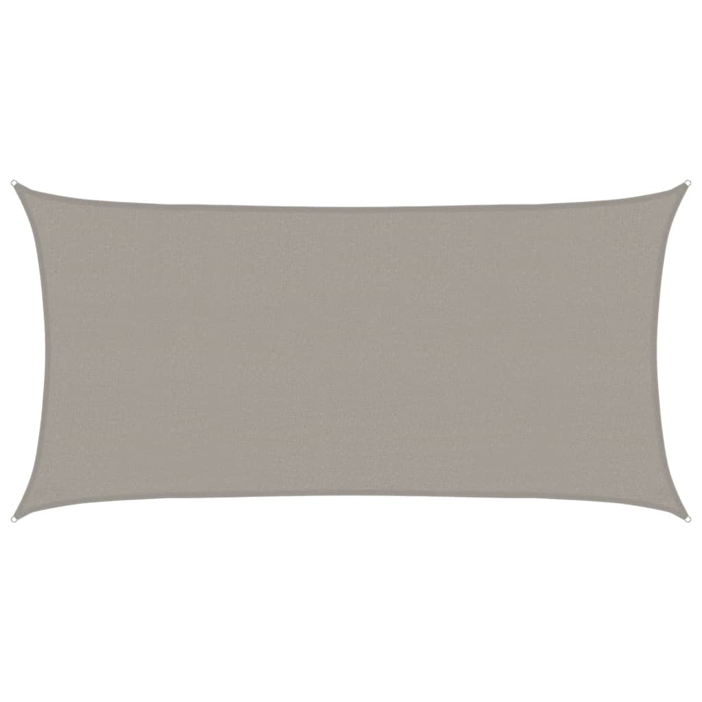 Vidaxl Zonnezeil rectangular 160 g m² 2x3.5 m HDPE light gray
