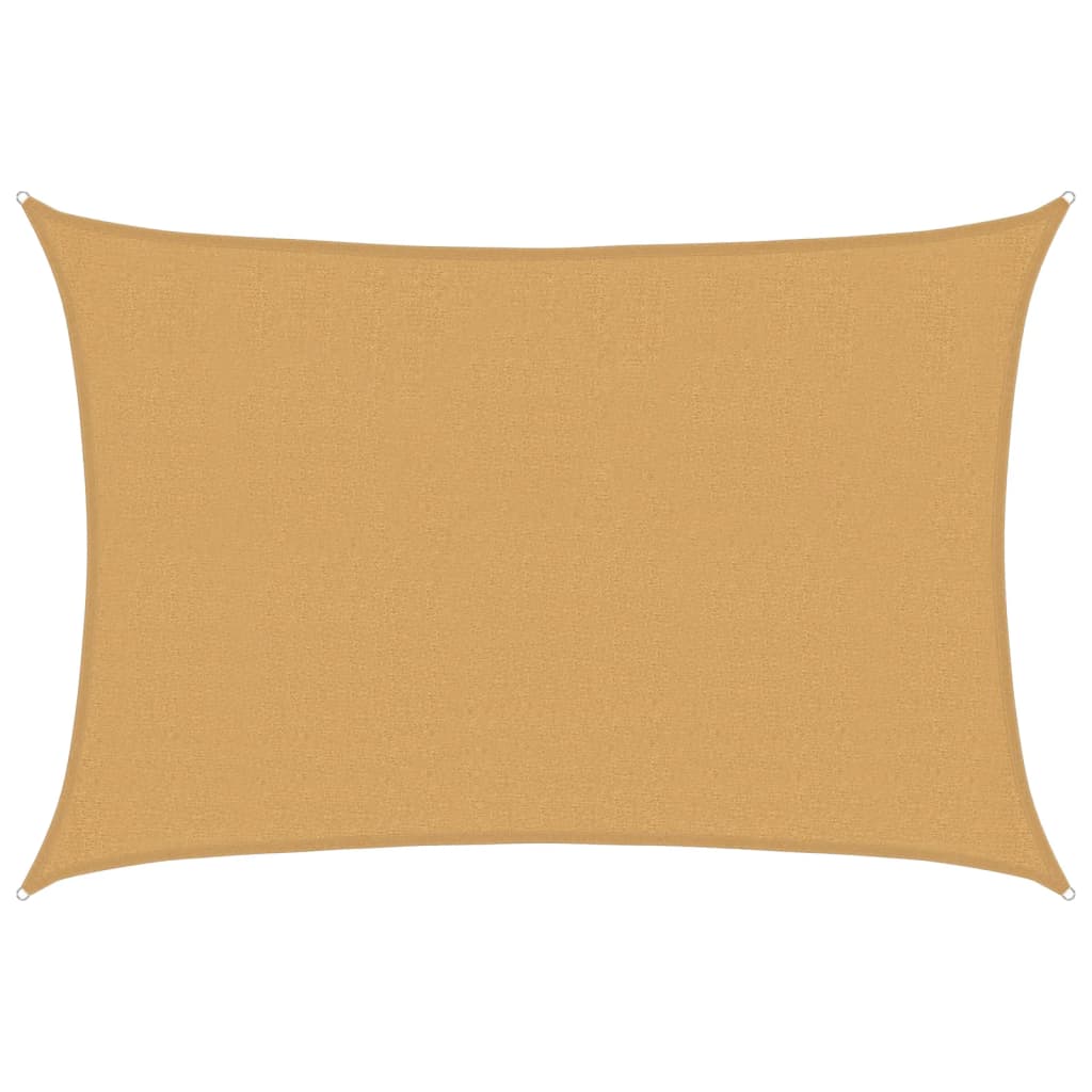 Vidaxl Zonnezeil 160 g m² Rectangular 2.5x4 M HDPE Sand -Colorado