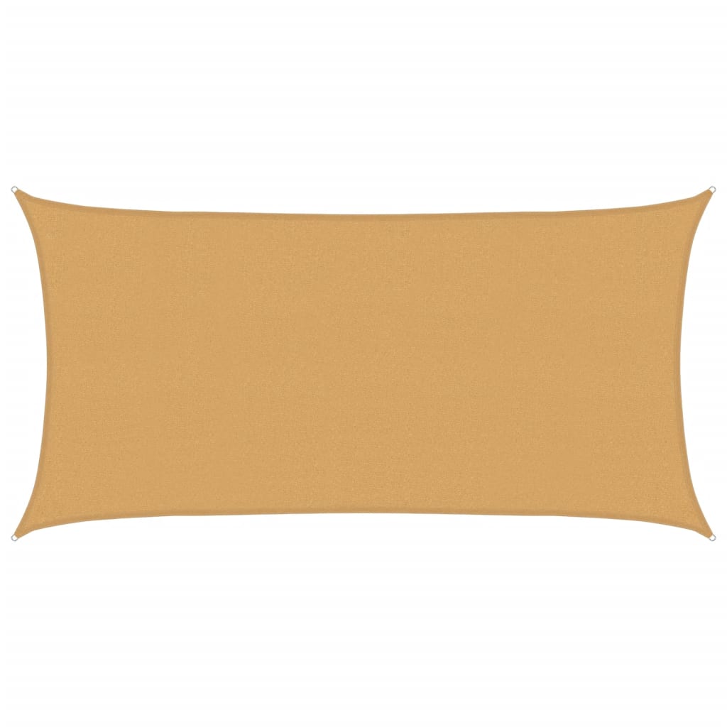 Vidaxl Zonnezeil 160 g m² Rectangular 2.5x4.5 M HDPE Sand -Colorado