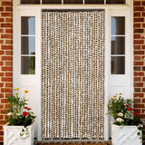 Vidaxl muha zavesa 118x220 cm Chenille Beige in rjava