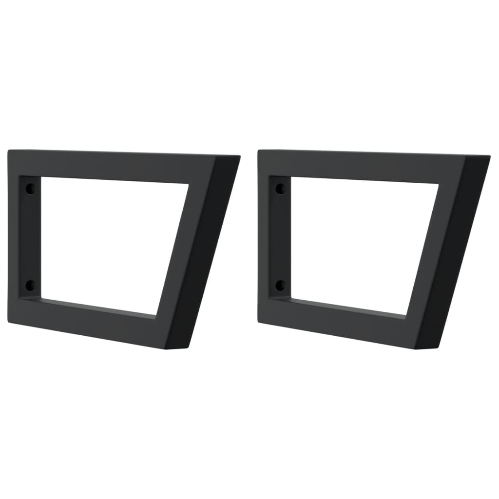 Nástěnné konzoly Vidaxl pro dřez 2 ST Trapezoidální ocel černou