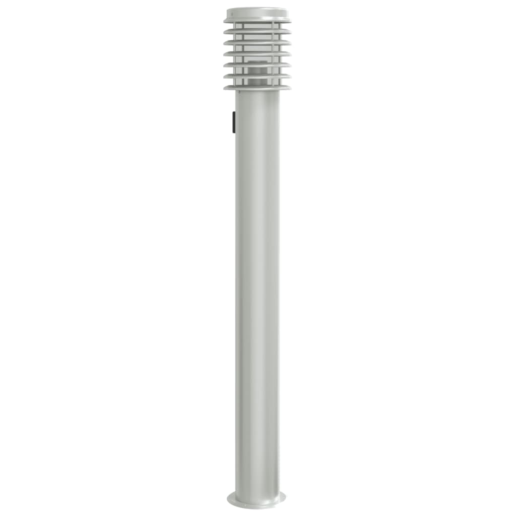 VidaXL Outside floor lamp with socket 110 cm Stainless steel silver