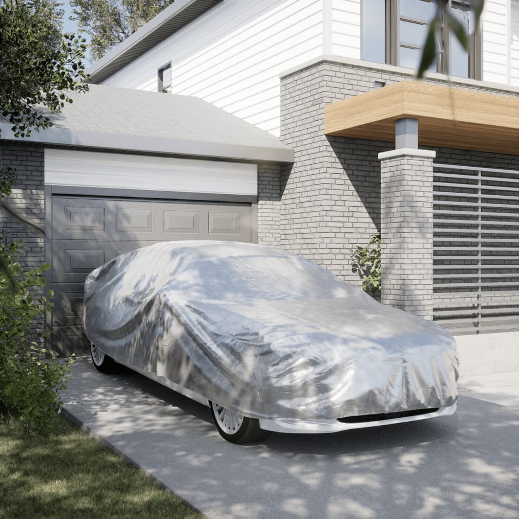VidaXL Autohoes for Sedan with spreads m peva silver colored