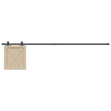 Sospensione Vidaxl Set per porta scorrevole 213 cm in acciaio al carbonio