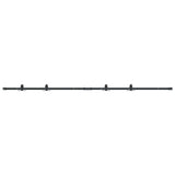 Sospensione Vidaxl Set per porta scorrevole 213 cm in acciaio al carbonio