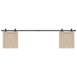 Sospensione Vidaxl Set per porta scorrevole 213 cm in acciaio al carbonio