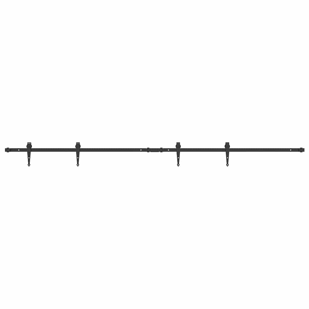 Sospensione Vidaxl Set per porta scorrevole 213 cm in acciaio al carbonio