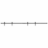 Sospensione Vidaxl Set per porta scorrevole 213 cm in acciaio al carbonio