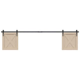 Sospensione Vidaxl Set per porta scorrevole 213 cm in acciaio al carbonio