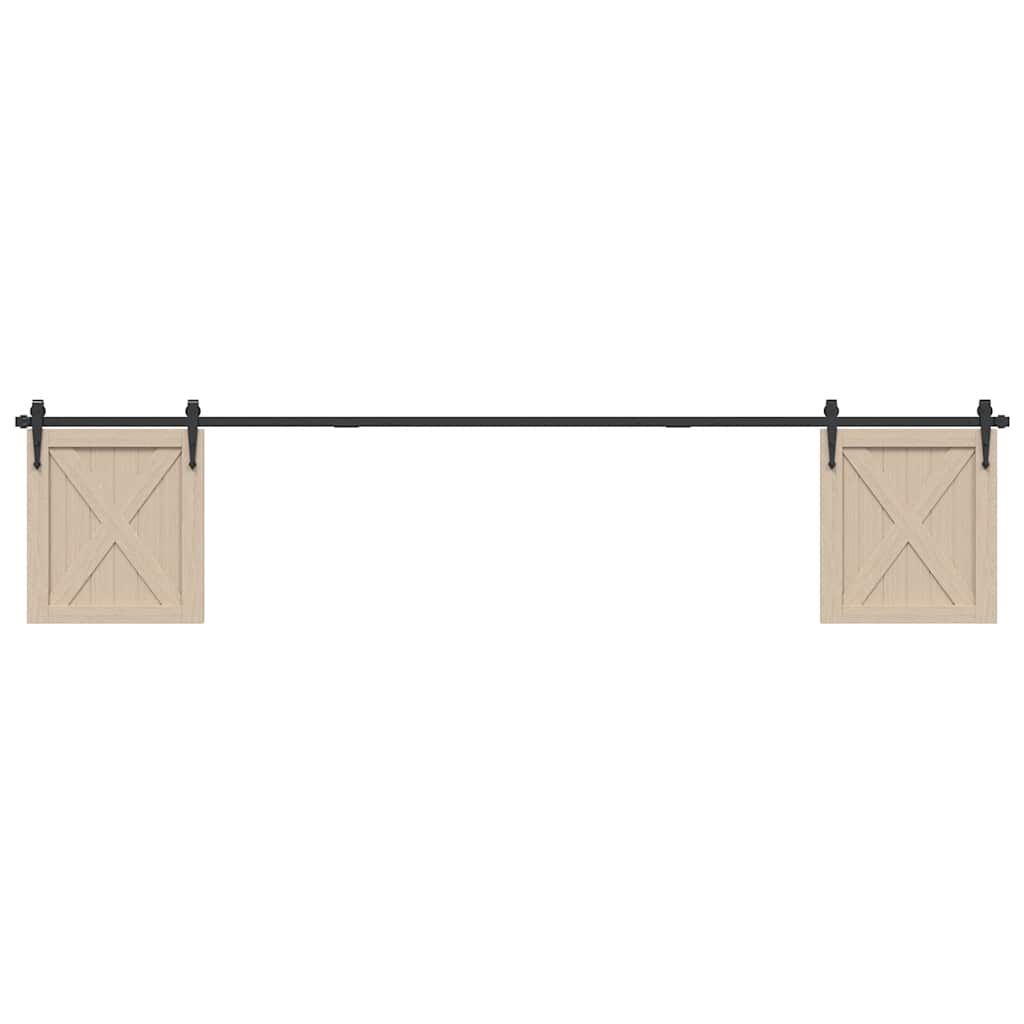 Sospensione Vidaxl Set per porta scorrevole 244 cm in acciaio al carbonio