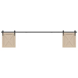Sospensione Vidaxl Set per porta scorrevole 244 cm in acciaio al carbonio