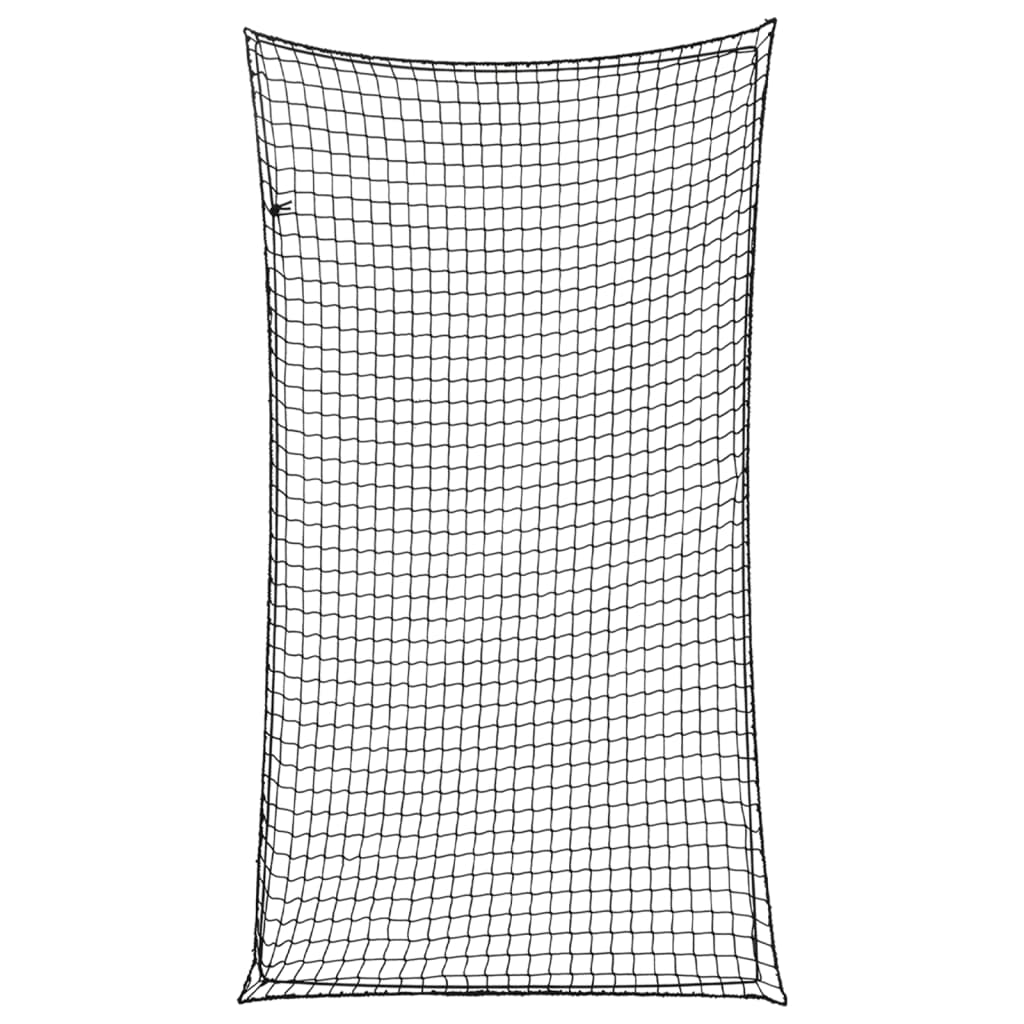 VIDAXL -Anhänger -Netzwerk Elastic Seil 4,5x2,5 m Polypropen Schwarz