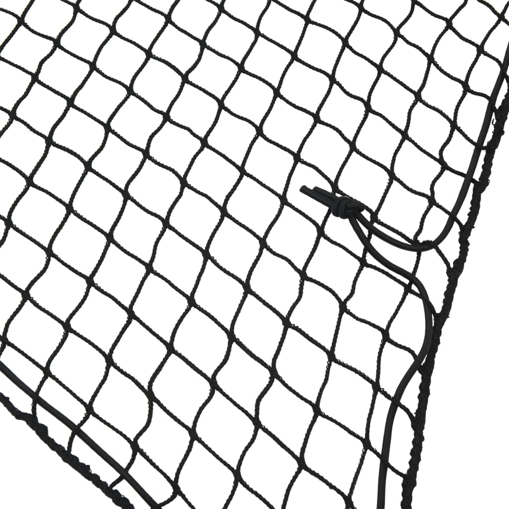 VIDAXL -Anhänger -Netzwerk Elastic Seil 4,5x2,5 m Polypropen Schwarz