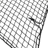 VIDAXL -Anhänger -Netzwerk Elastic Seil 4,5x2,5 m Polypropen Schwarz