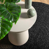 Vidaxl rug Zizur inside and out Ø 120 cm Jute look anthracite